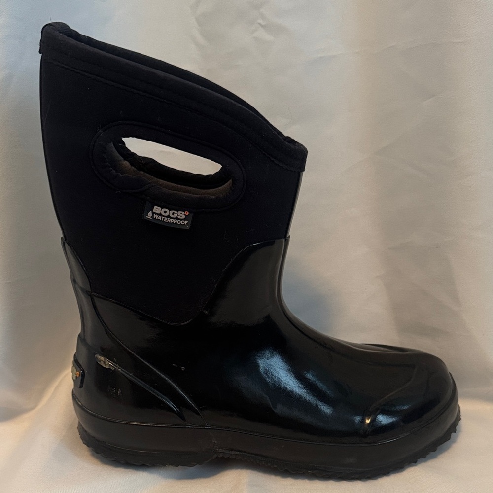 Bogs Shiny Black Waterproof Boots